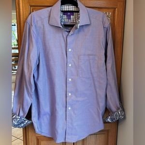 EGARA MENS DRESS SHIRT, SIZE L
